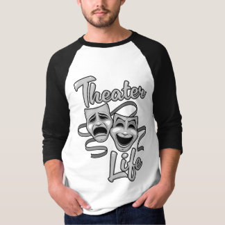 Theater Life Comedy en Tragedy Masks T-shirt