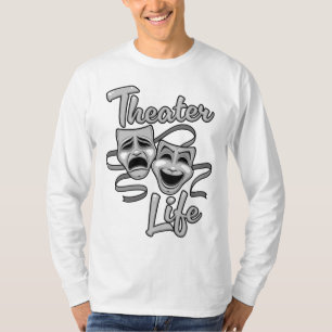 Theater Life Comedy en Tragedy Masks T-shirt