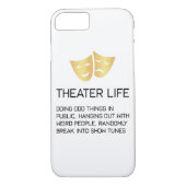 Theater Life Funny Broadway Musical Theater Case-Mate iPhone Case (Achterkant)