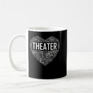 Theater Life Heart Love Drama Actress Gift Koffiemok
