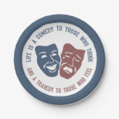 Theater Life Quote-borden Papieren Bordje (Voorkant)