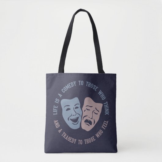 Theater Life Quote zakken Tote Bag (Voorkant)