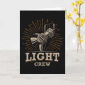 THEATER LIGHTING CREW Lighting Technicia Stage Kaart (Gele Bloem)