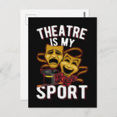Theater Love Drama Theater Actors Briefkaart (Voorkant / Achterkant)