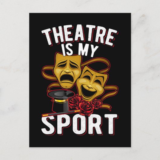 Theater Love Drama Theater Actors Briefkaart (Voorkant)