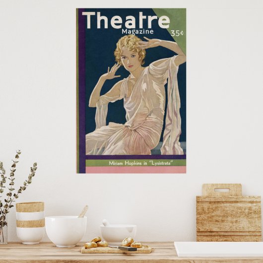 Theater Magazine oktober 1930 Poster (Keuken)