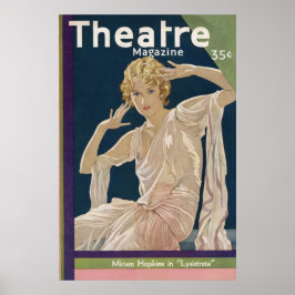 Theater Magazine oktober 1930 Poster