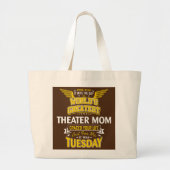 Theater mam Idea Funny Worlds Greatest Theater Grote Tote Bag (Voorkant)