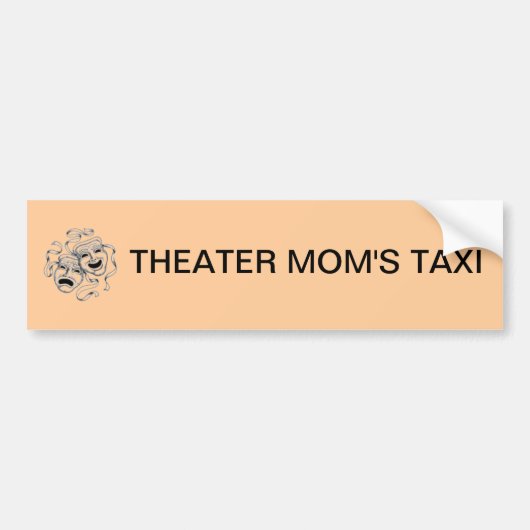 Theater Mam's Taxi Bumpersticker (Voorkant)