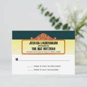 Theater Marquee Bar Bat Mitzvah Reageer RSVP (Staand voorkant)