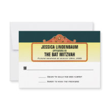 Theater Marquee Bar Bat Mitzvah Reageer RSVP