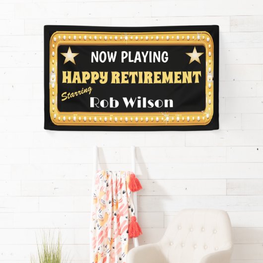 Theater Marquee Pensionering Party Spandoek (Insitu)