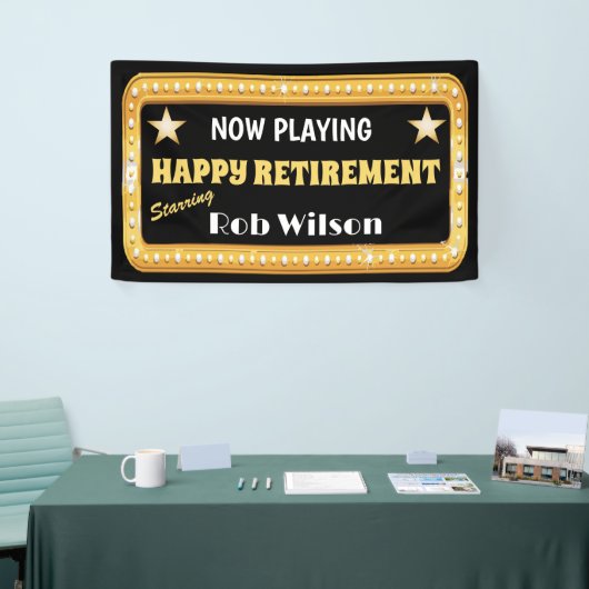 Theater Marquee Pensionering Party Spandoek (Beurs)