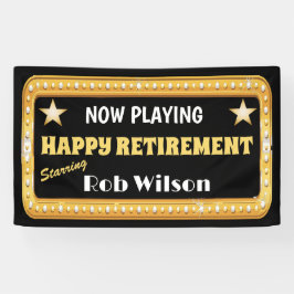 Theater Marquee Pensionering Party Spandoek