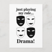 Theater Mask Theater Drama Kunsten Grappig Briefkaart (Voorkant)
