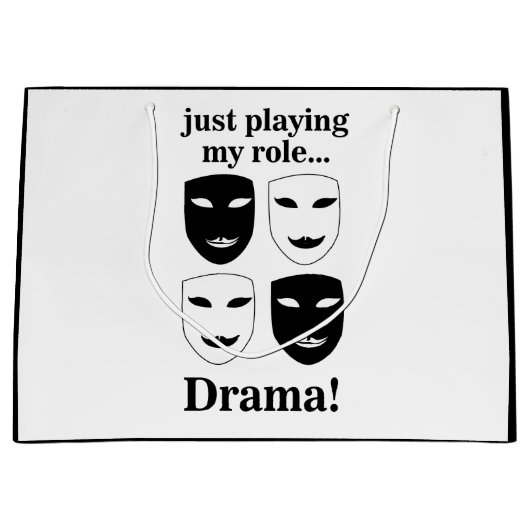 Theater Mask Theater Drama Uitvoerende Kunsten Gra Groot Cadeauzakje (Voorkant)