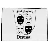 Theater Mask Theater Drama Uitvoerende Kunsten Gra Groot Cadeauzakje (Achterkant)