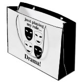 Theater Mask Theater Drama Uitvoerende Kunsten Gra Groot Cadeauzakje (Achterkant Gekanteld)