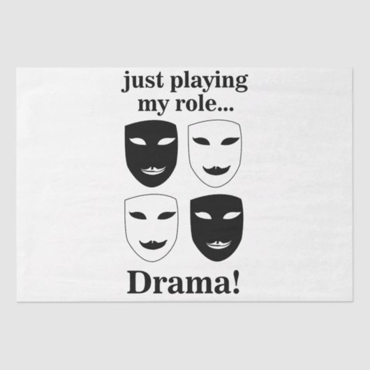 Theater Mask Theatre Drama Stage Actor Tissuepapier (Voorkant)