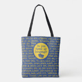 Theater: Mijn taal spreken Tote Bag (Achterkant)
