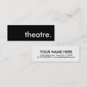 theater. mini visitekaartje (Voorkant / Achterkant)