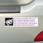 theater-mobiel bumpersticker (Op auto)