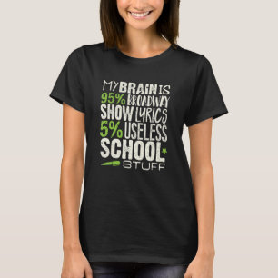 Theater Musical My Brain 95 Broadway School Studen T-shirt