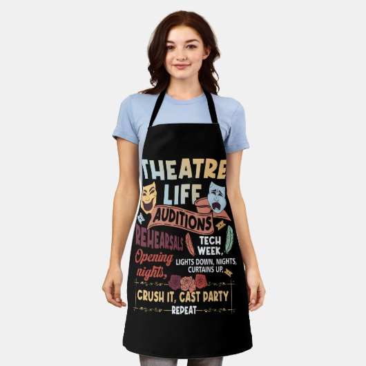 Theater Nerd Acteur Musical Theater Life Audities Schort (Gedragen)