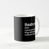 Theater Nerd Definitie Koffiemok (Voorkant rechts)