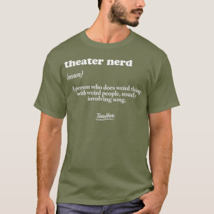 Theater Nerd-definitie van theater T-shirt
