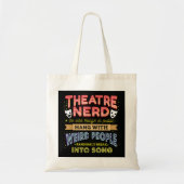 Theater Nerd, Funny Broadway Actor Actress Musical Tote Bag (Voorkant)