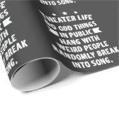 Theater Nerd Funny Musical Thespian Cadeaupapier (Rol Hoek)