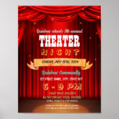 Theater Night event flyer poster (Voorkant)