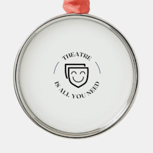 Theater nodig metalen ornament