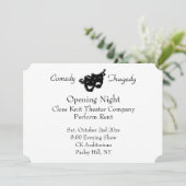 Theater opening nacht uitnodiging (Staand voorkant)