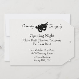 Theater opening nacht uitnodiging