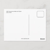  Theater Opera Carnival 1896 Briefkaart (Achterkant)