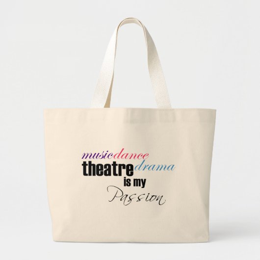 Theater Passion Grote Tote Bag (Voorkant)