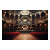 Theater Pipe Organ Designer's Area Perfect Poster (Voorkant)