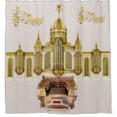 Theater Pipe Orgel Muziek Masterpiece Douchegordijn (Voorkant)