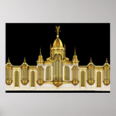 Theater Pipe Orgel Wall Art Poster (Voorkant)
