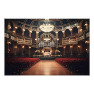 Theater Pipeorgel Ontwerper's Gebied Foto Afdruk