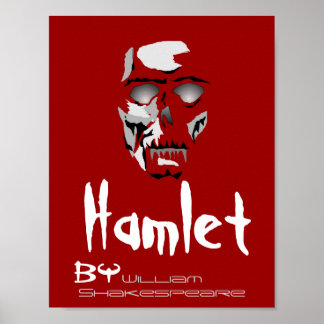 Theater Play Poster Hamlet van William Shakespeare