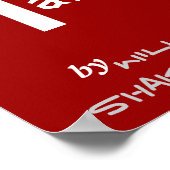 Theater Play Poster Hamlet van William Shakespeare (Hoek)