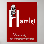 Theater Play Poster Hamlet van William Shakespeare (Voorkant)