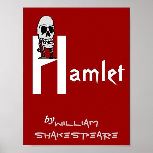 Theater Play Poster Hamlet van William Shakespeare (Voorkant)