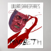 Theater Play Poster Macbeth van William Shakespear (Voorkant)