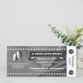 Theater Playbill Show Ticket Theme Weddenschap (Staand voorkant)