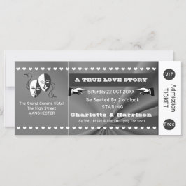 Theater Playbill Show Ticket Theme Weddenschap