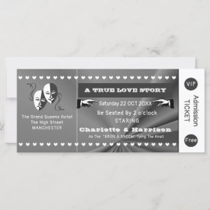 Theater Playbill Show Ticket Theme Weddenschap